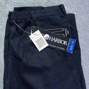 Sag Harbor Wool Flannel Pants Size 10 Black Career Dress‎ Office Women's Cozy